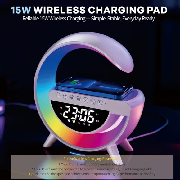 Multifunctional Bluetooth Speaker & Alarm Clock  - Picture 3 of 8